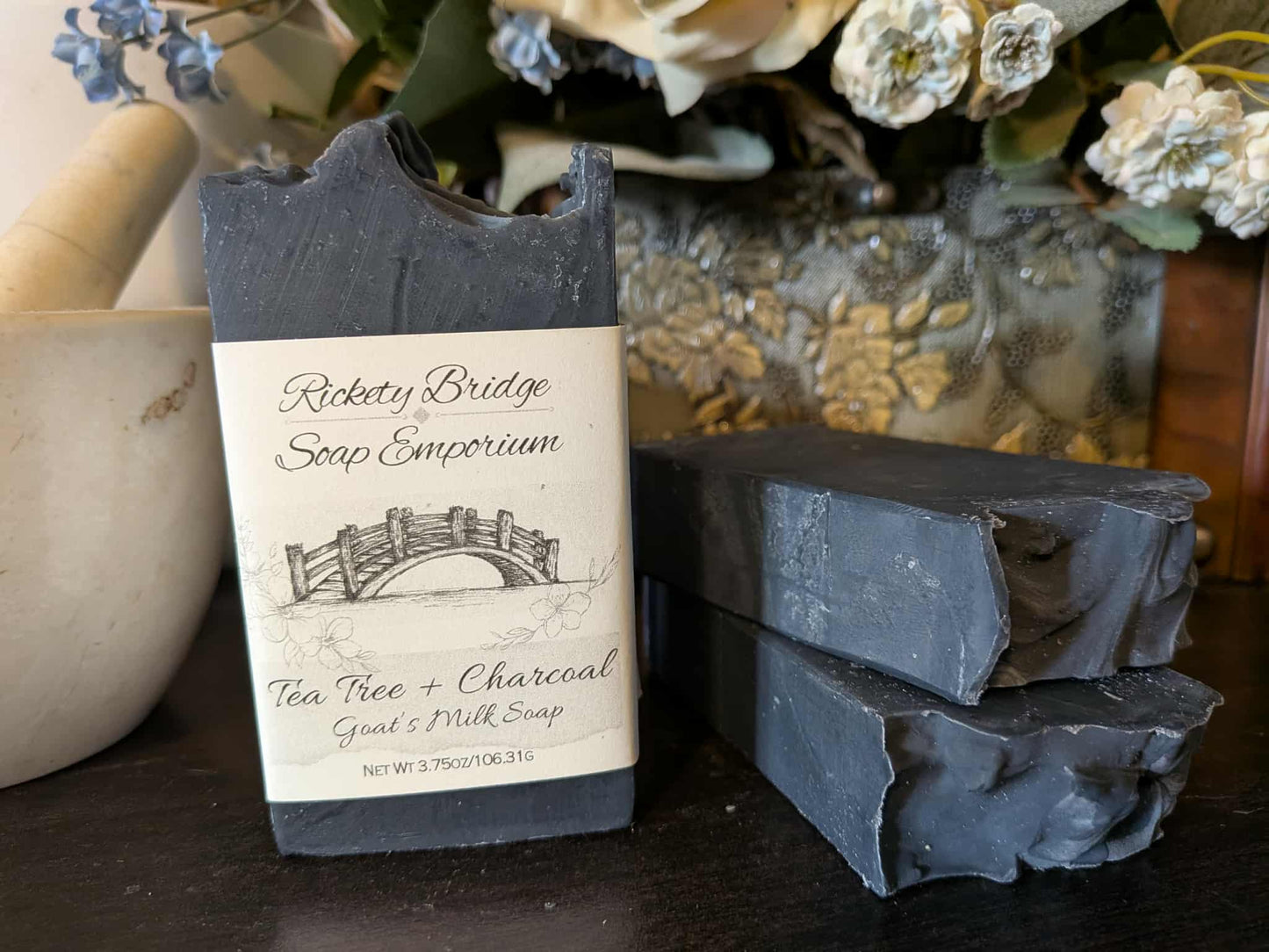 Tea Tree + Charcoal Goat's Milk and Tallow Soap