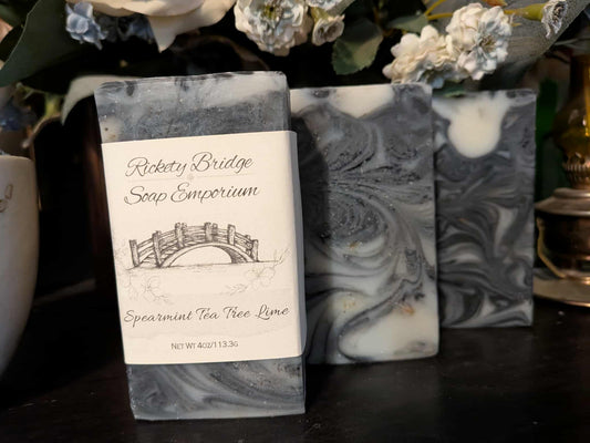 Spearmint Tea Tree Lime Handmade Tallow Soap