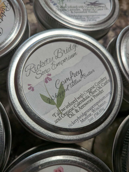 Organic Comfrey Infused Whipped Tallow Butter