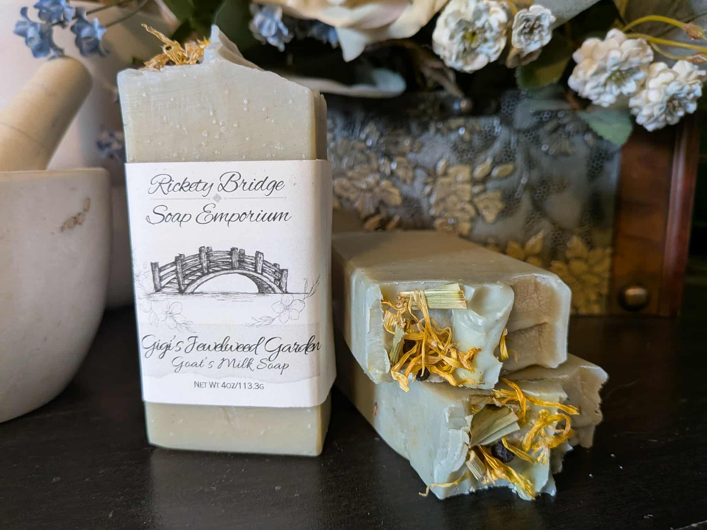 Gigi's Jewelweed Garden Goat's Milk and Tallow Soap