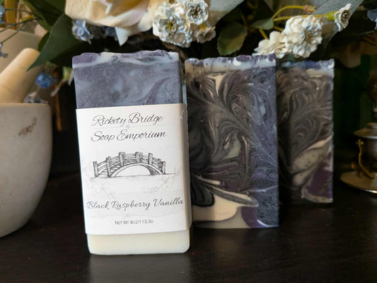 Black Raspberry Vanilla Handmade Tallow Soap