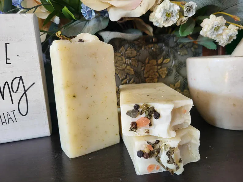 White Tea and Bergamot Handmade Tallow Soap