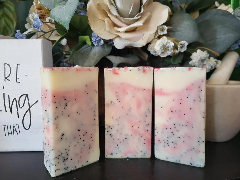 Pink Grapefruit Handmade Tallow Soap