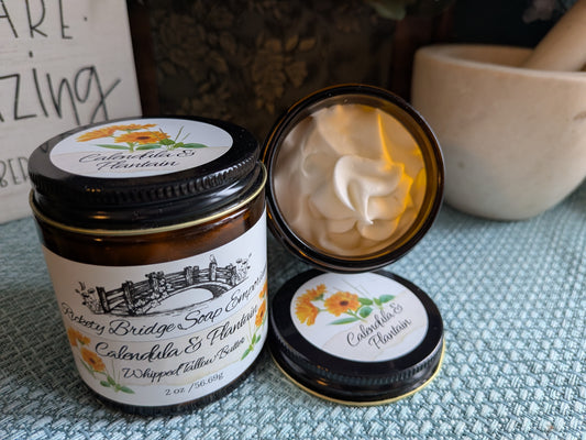 Organic Calendula and Plantain Infused Whipped Tallow Butter