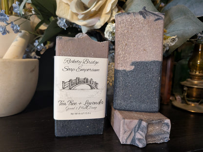 Tea Tree + Lavender Goat's Milk and Tallow Soap