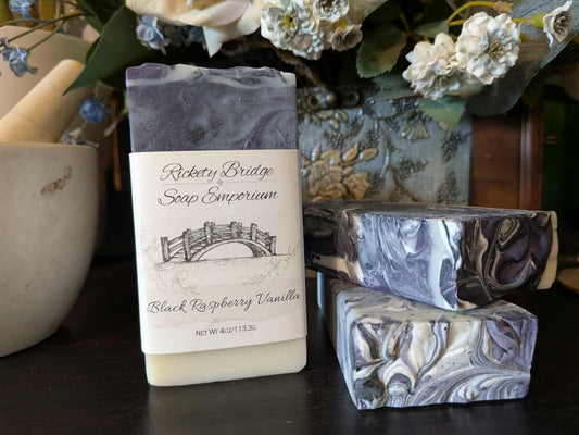 Black Raspberry Vanilla Handmade Tallow Soap