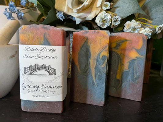 Groovy Summer Goat's Milk and Tallow Soap