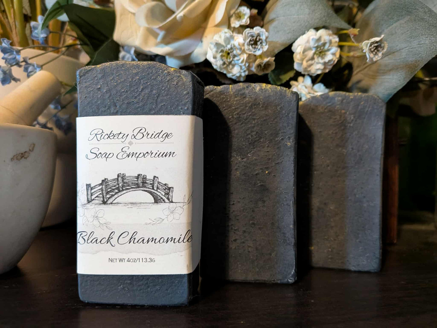Black Chamomile Handmade Tallow Soap