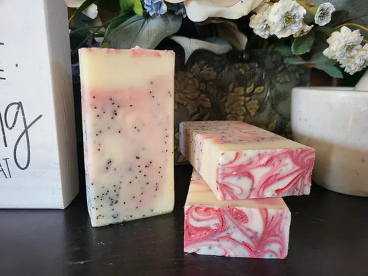 Pink Grapefruit Handmade Tallow Soap