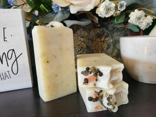 White Tea and Bergamot Handmade Tallow Soap