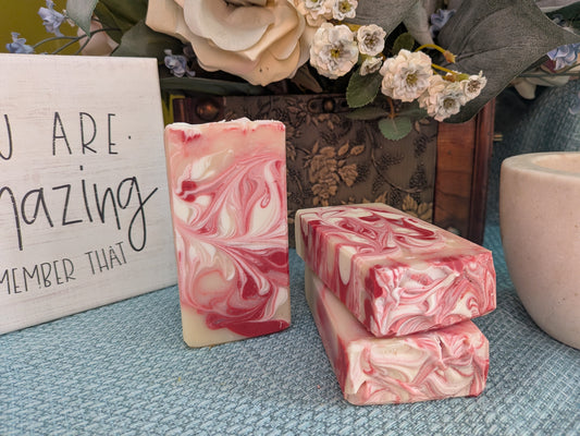 Frosted Cherry Double Butter Soap