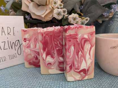Frosted Cherry Double Butter Soap