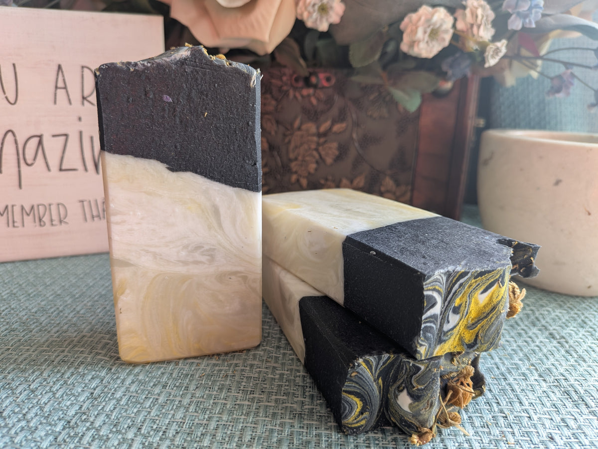 Black Chamomile Handmade Tallow Soap